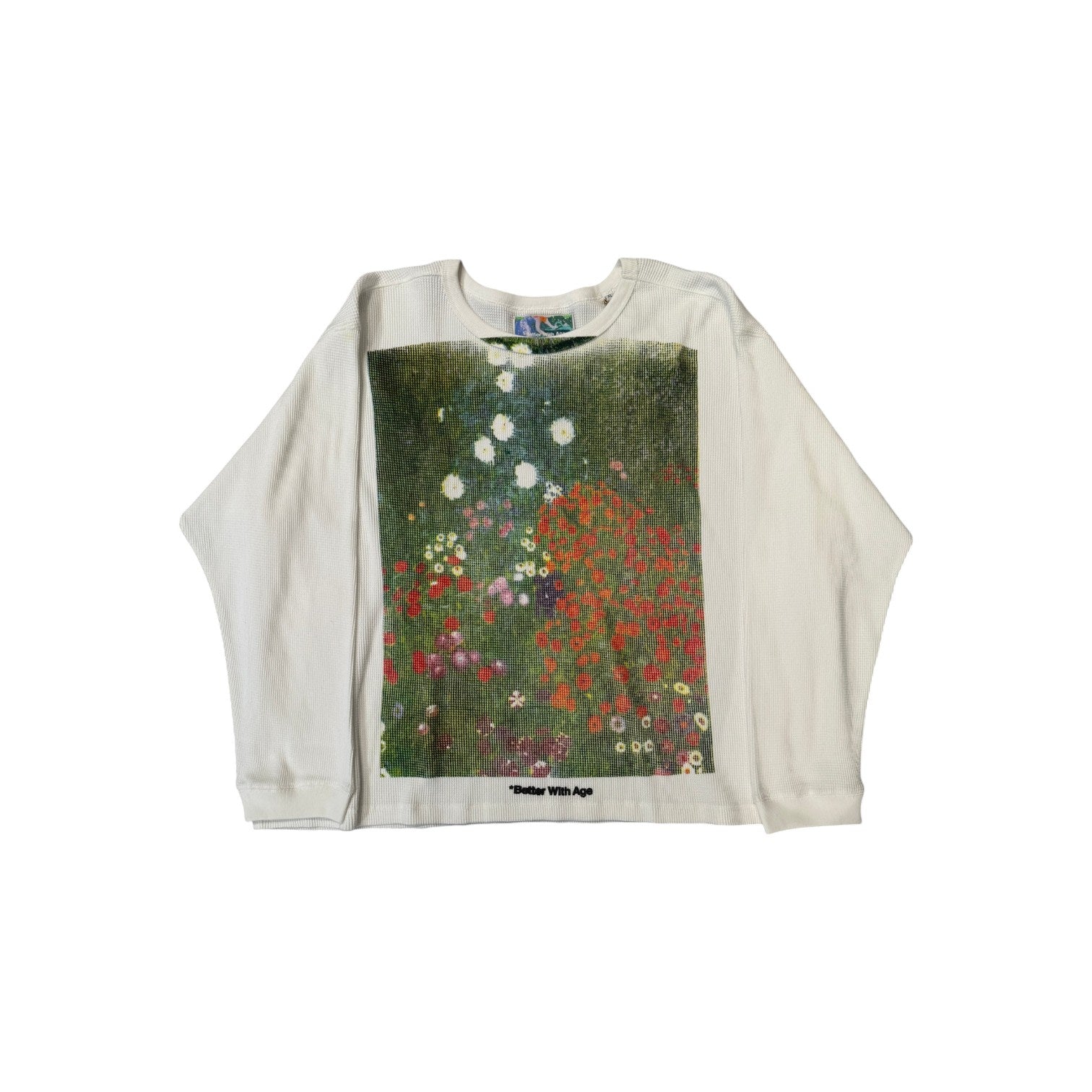 Better With Age Chamomile Waffle L/S T-Shirt White