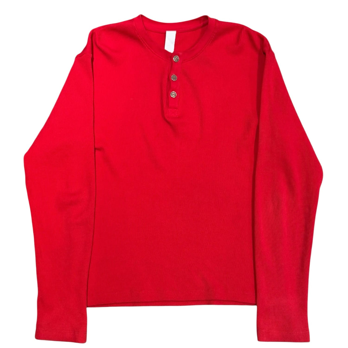 Chrome Hearts King Taco Button Up Thermal Longsleeve Red