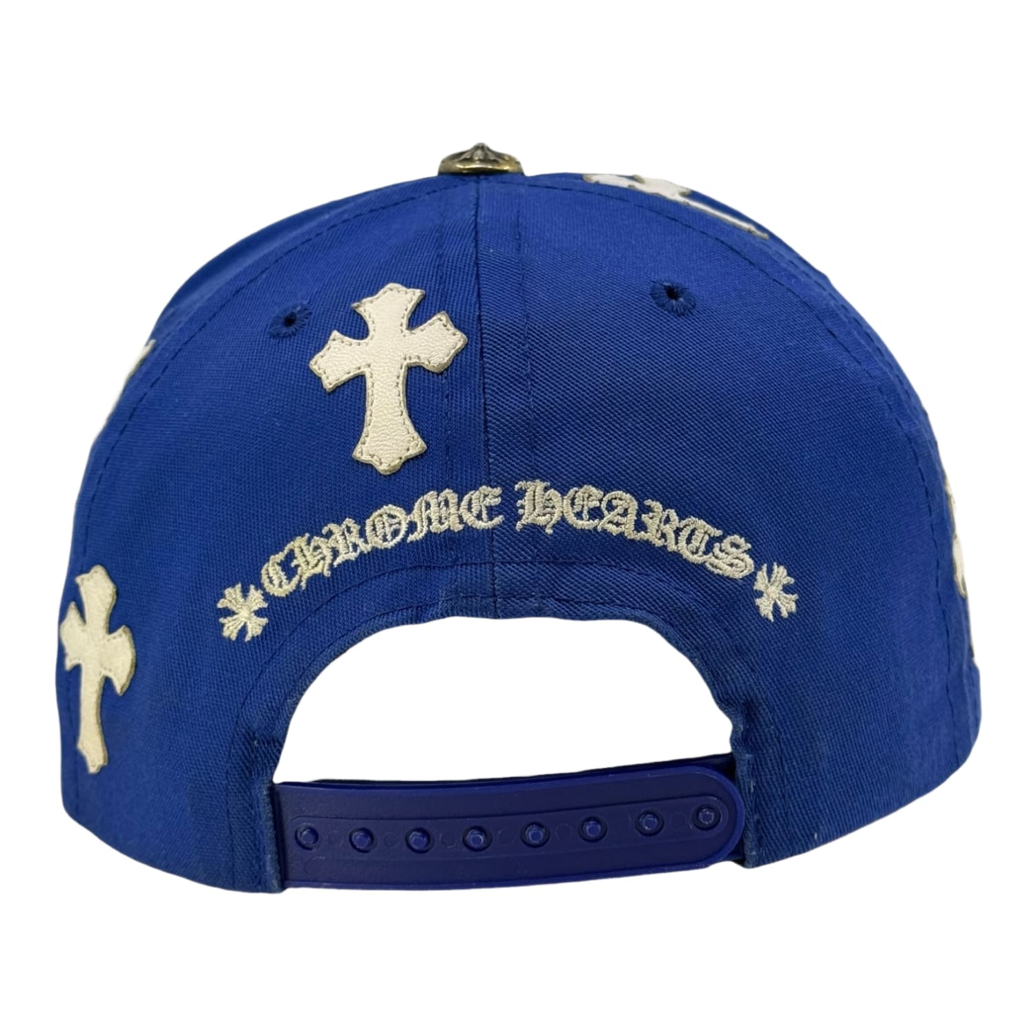 Chrome Hearts Cross Patch Baseball Hat Blue