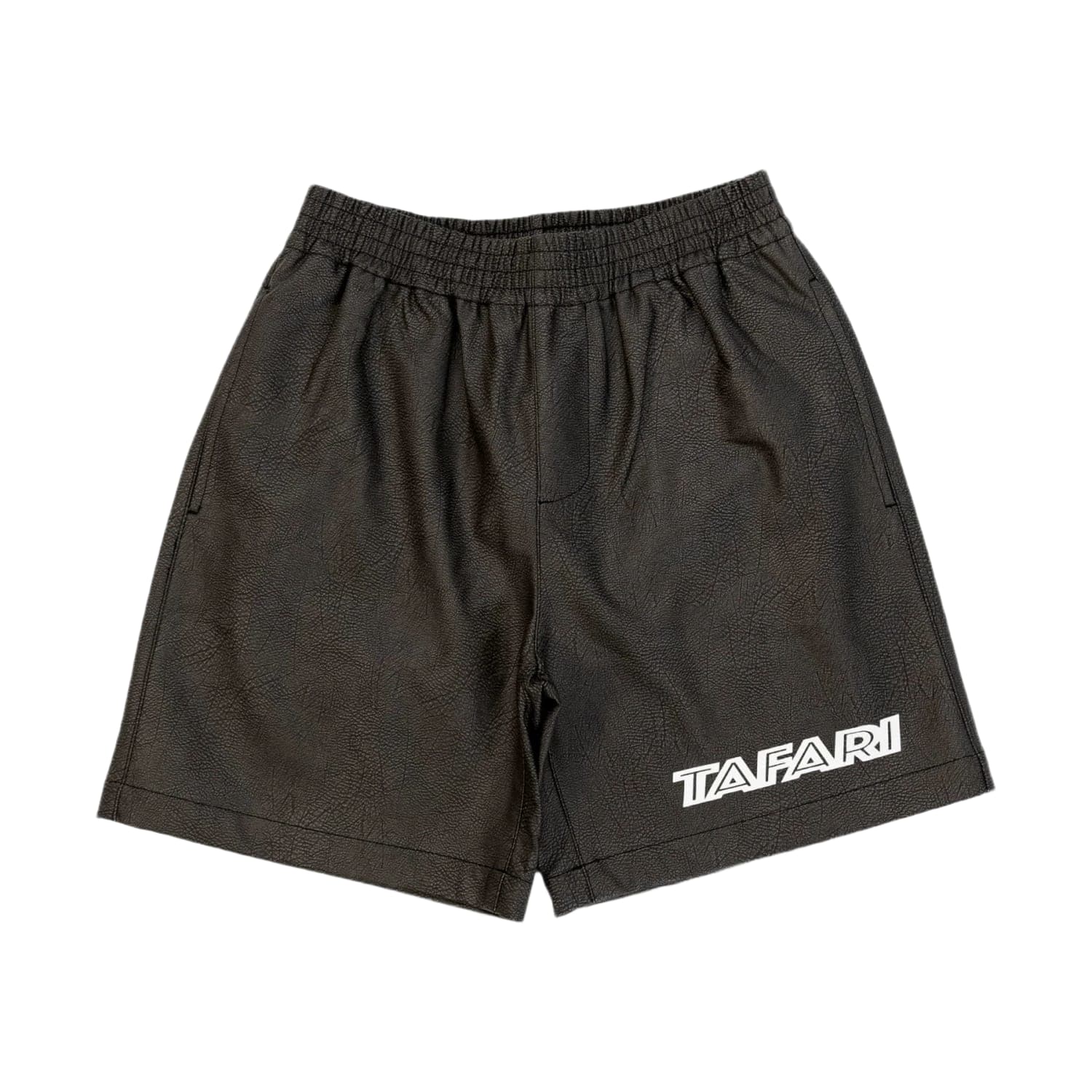 Tafari Leather Shorts Black
