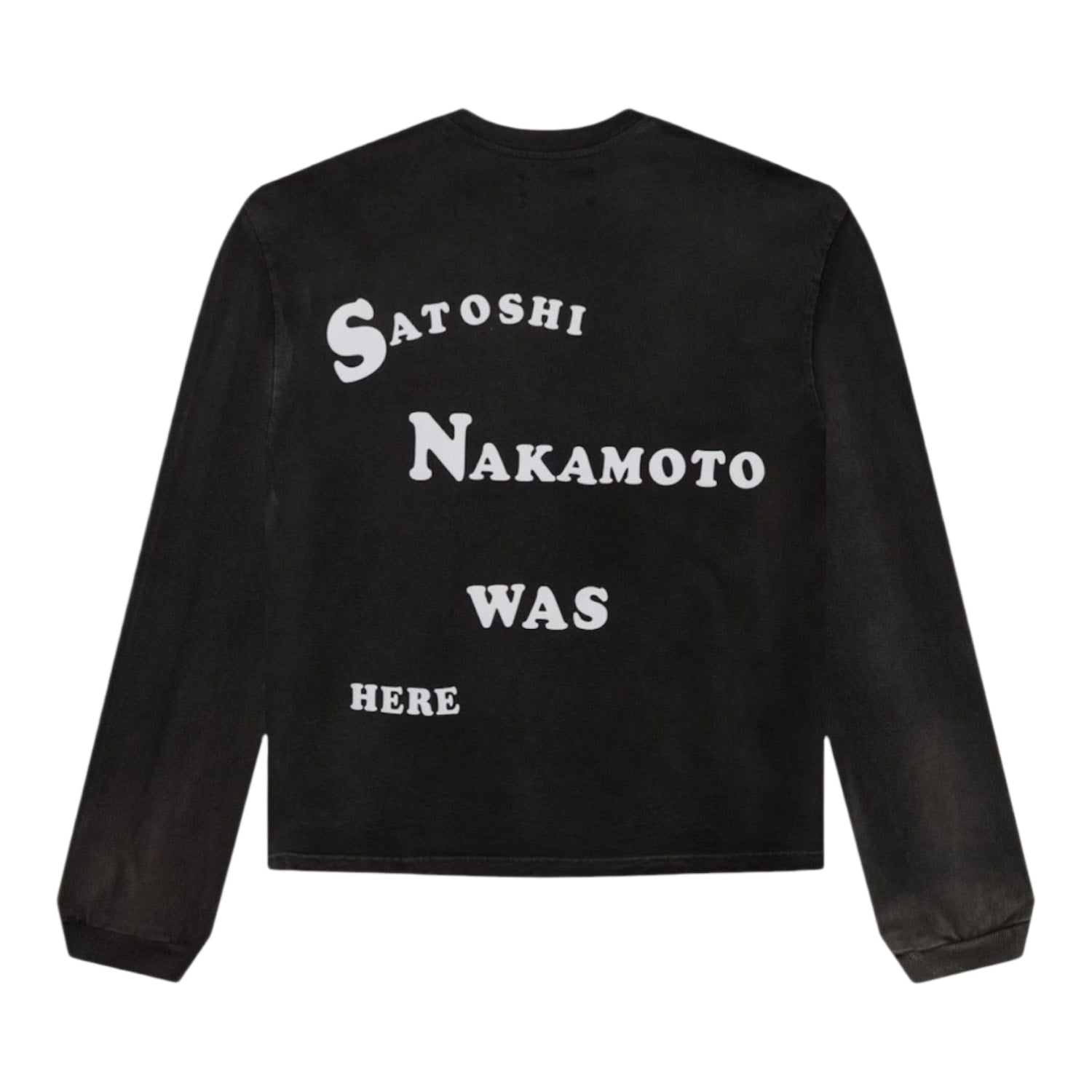 Satoshi Nakamoto Follow Me Longsleeve T-Shirt Black