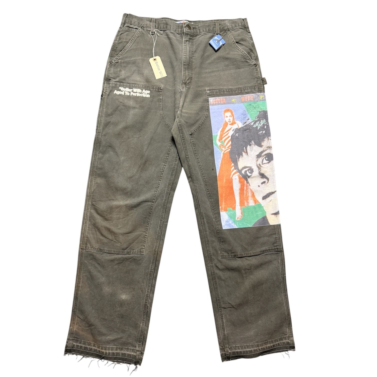 Better With Age Knucklehead Double Knee Carhartt Moss