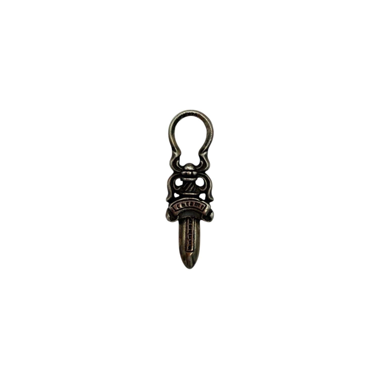 Chrome Hearts Silver Dagger Zip Pendant