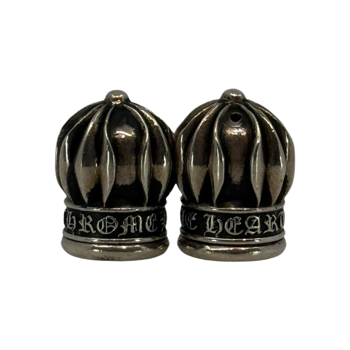 Chrome Hearts Silver Salt and Pepper Shakers