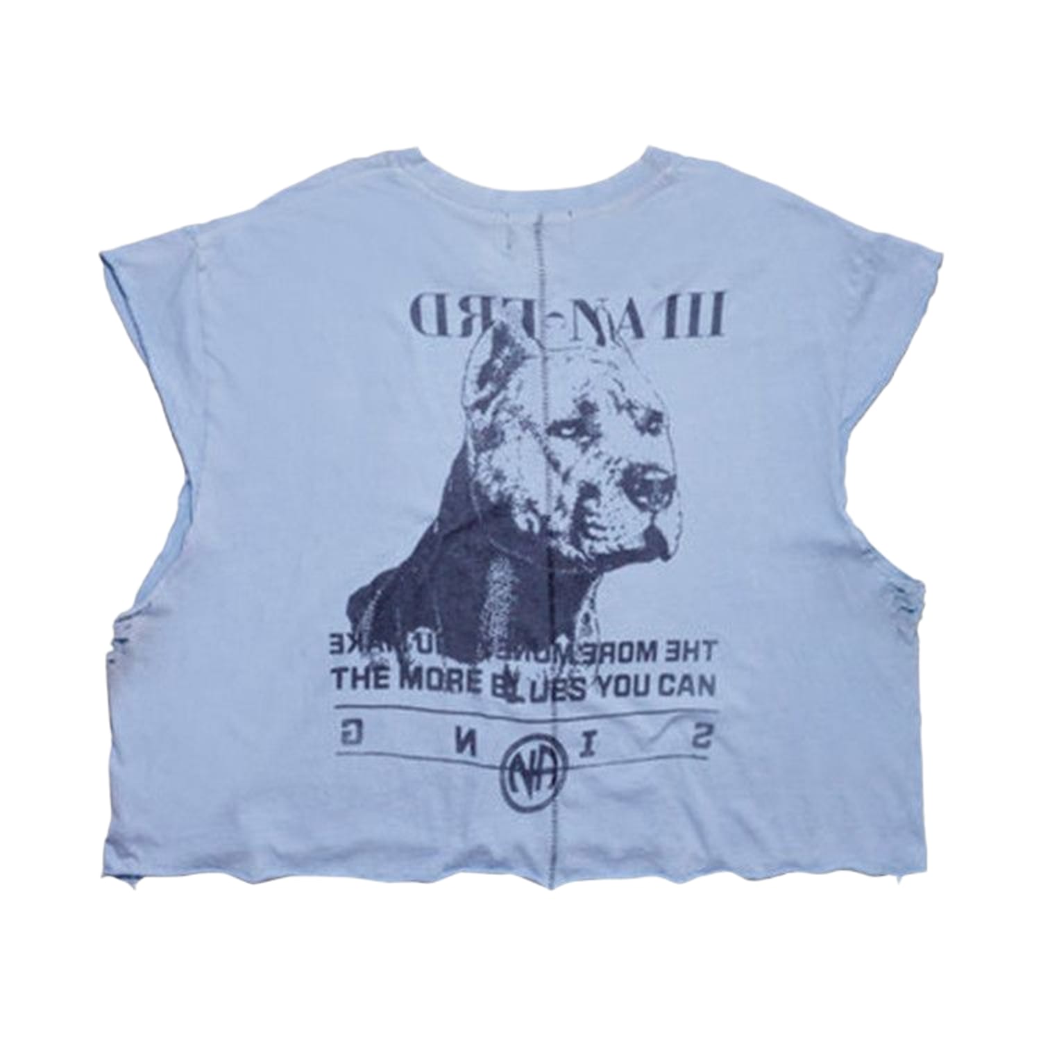Enfants Riches Déprimés NA Pitbull Cut-Off T-Shirt 'Light Blue'