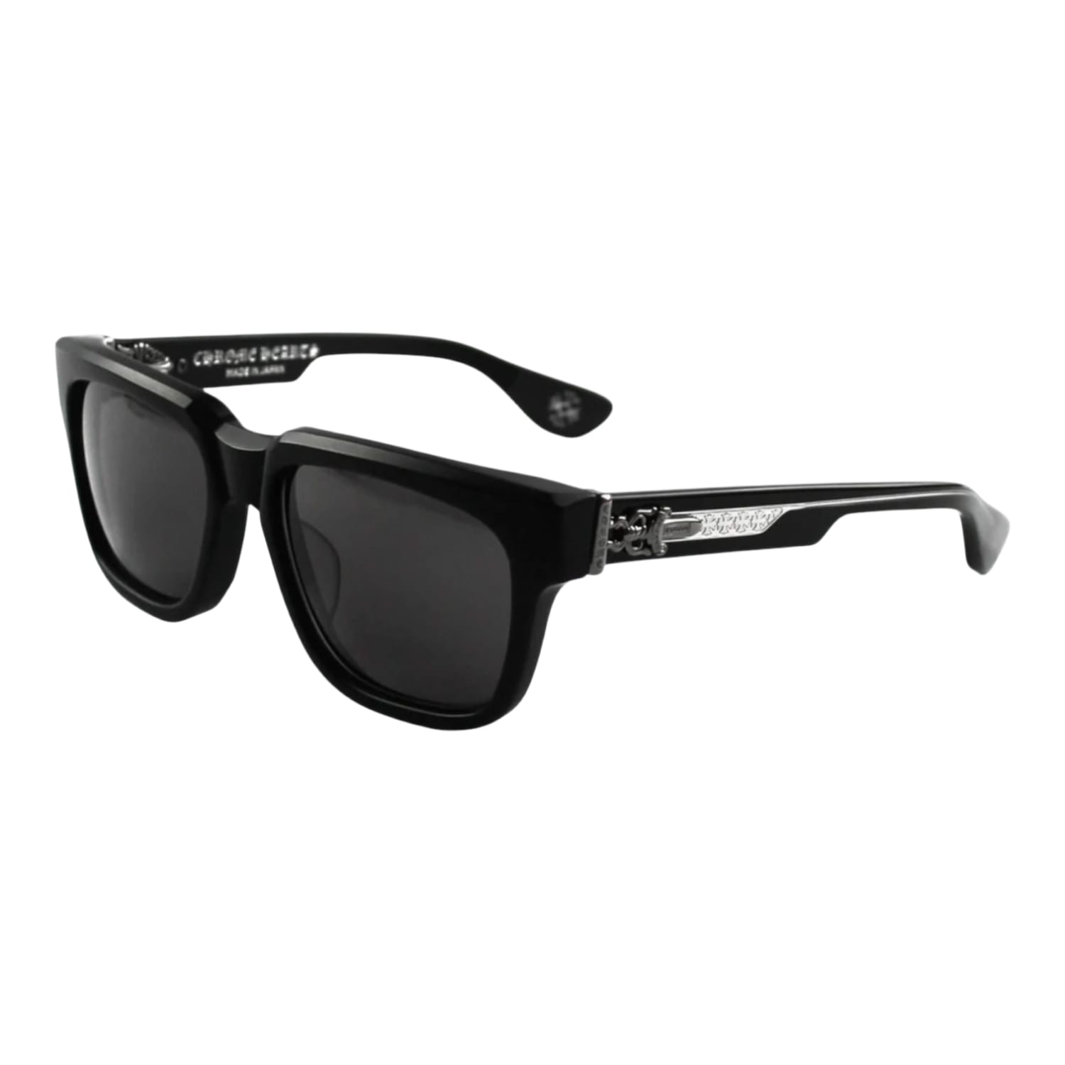 Chrome Hearts Box Officer Matte Black/Black Rhodium Sunglasses