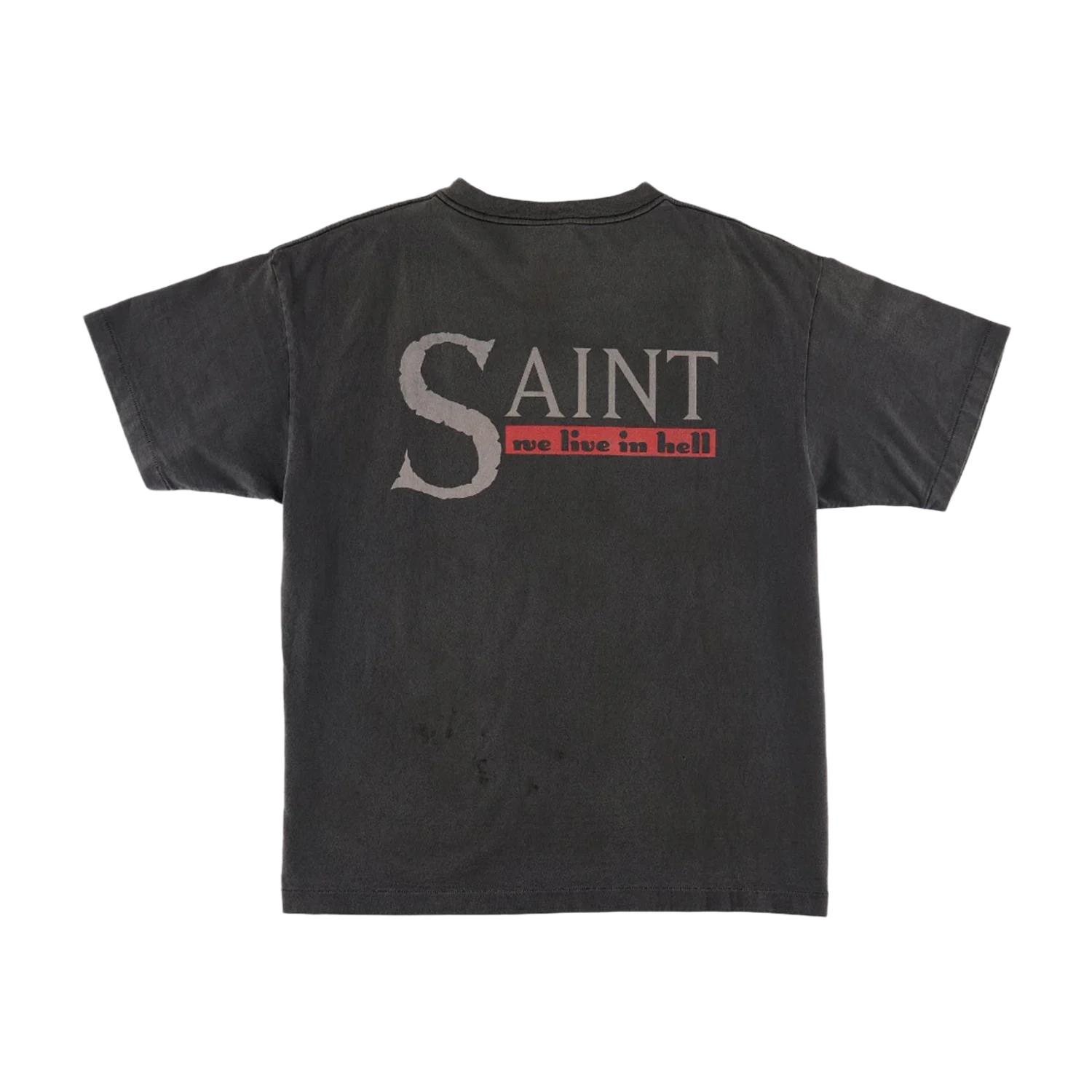 Saint Michael We Live Hell T-Shirt Vintage Black