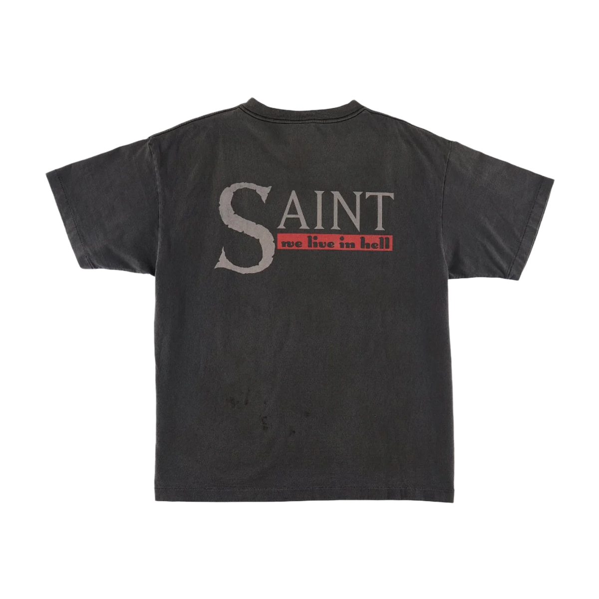 Saint Michael We Live Hell T-Shirt Vintage Black