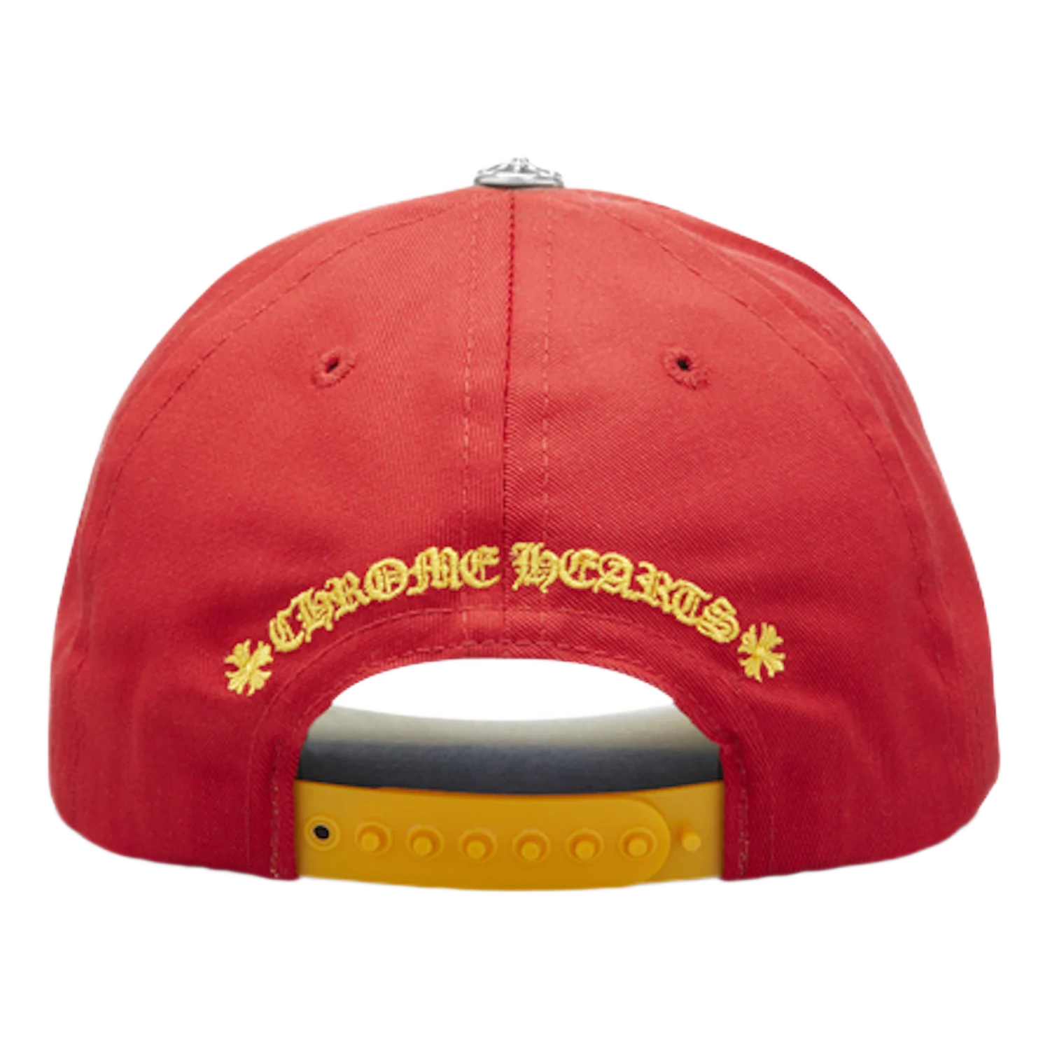 Chrome Hearts CH Silver Button Hat Red/Yellow