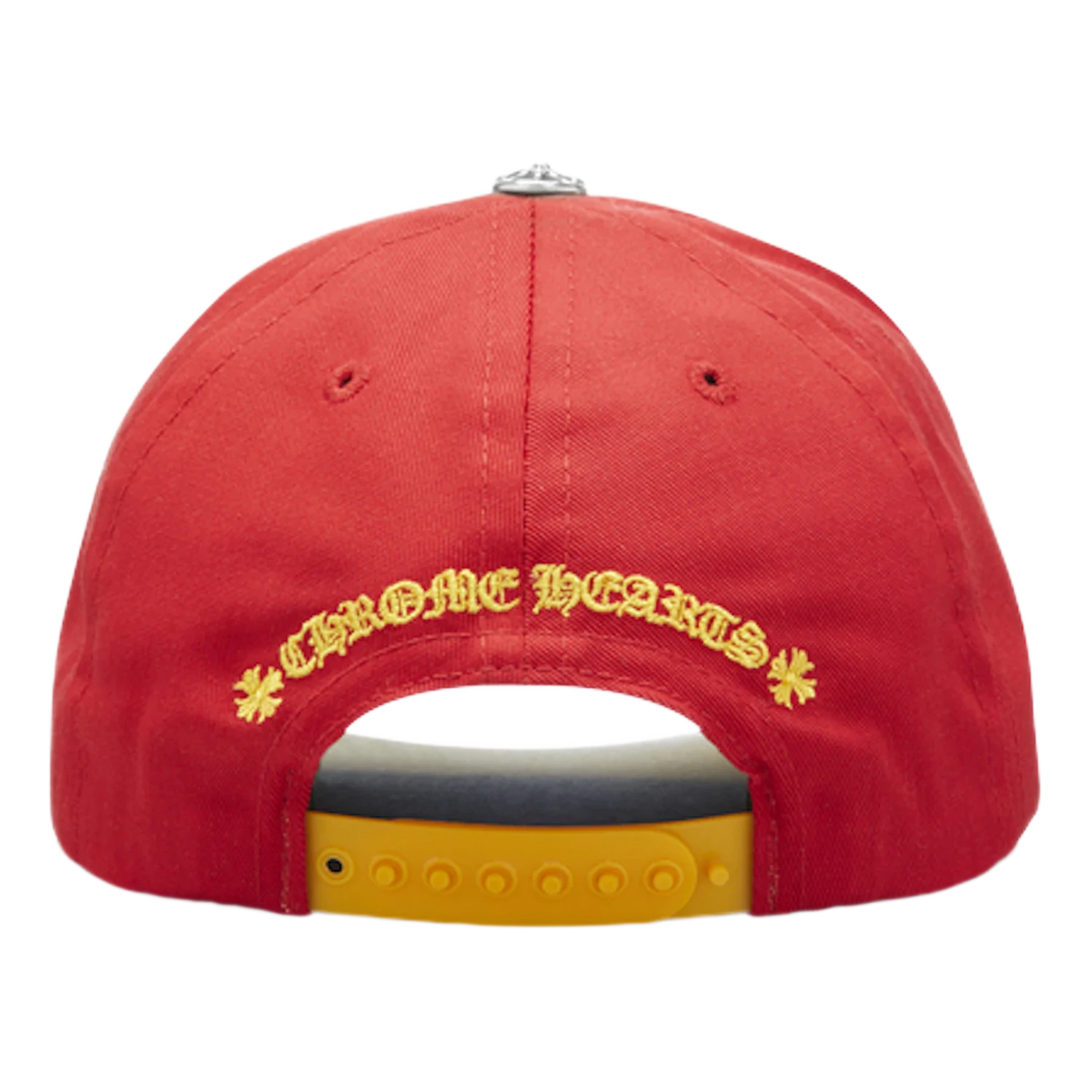 Chrome Hearts CH Silver Button Hat Red/Yellow