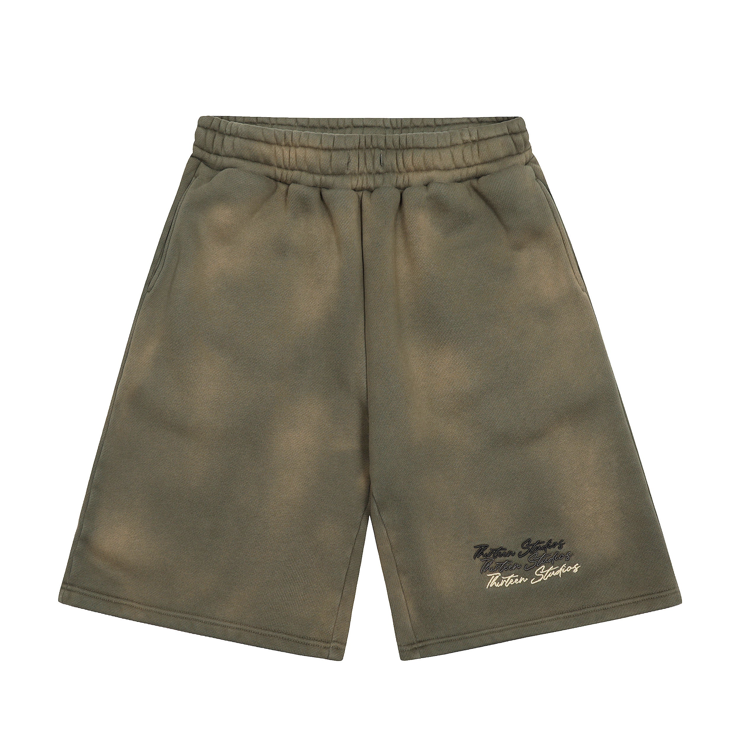 Thirteen Studios Faded Green Shorts