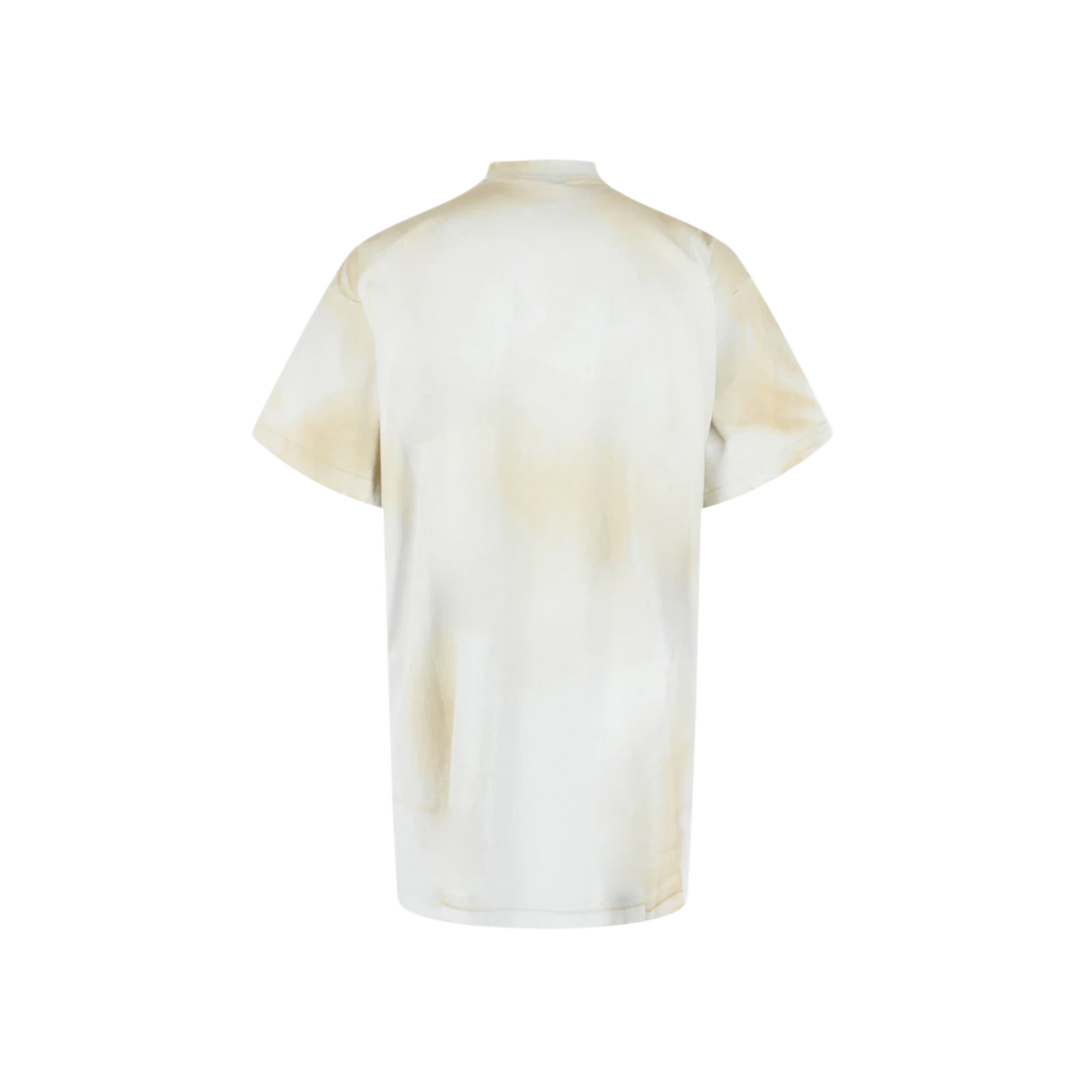 Balenciaga Oversized Embroidered Skater T shirt Dirty White