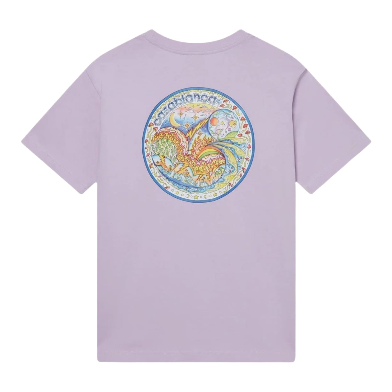 Casablanca The Four Elements Short Sleeve T‑Shirt Lilac