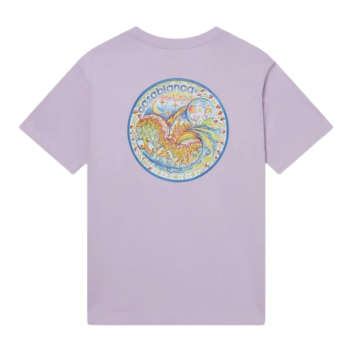 Casablanca The Four Elements Short Sleeve T‑Shirt Lilac