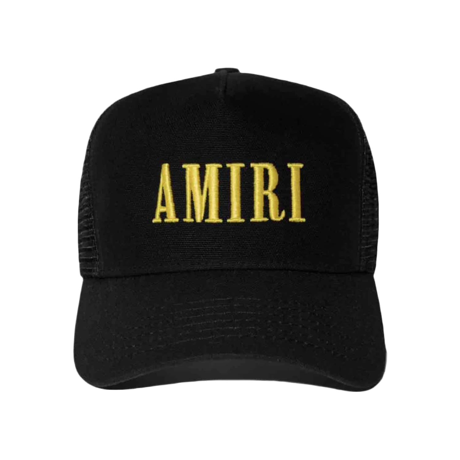 AMIRI Core Logo Trucker Hat Black/Yellow