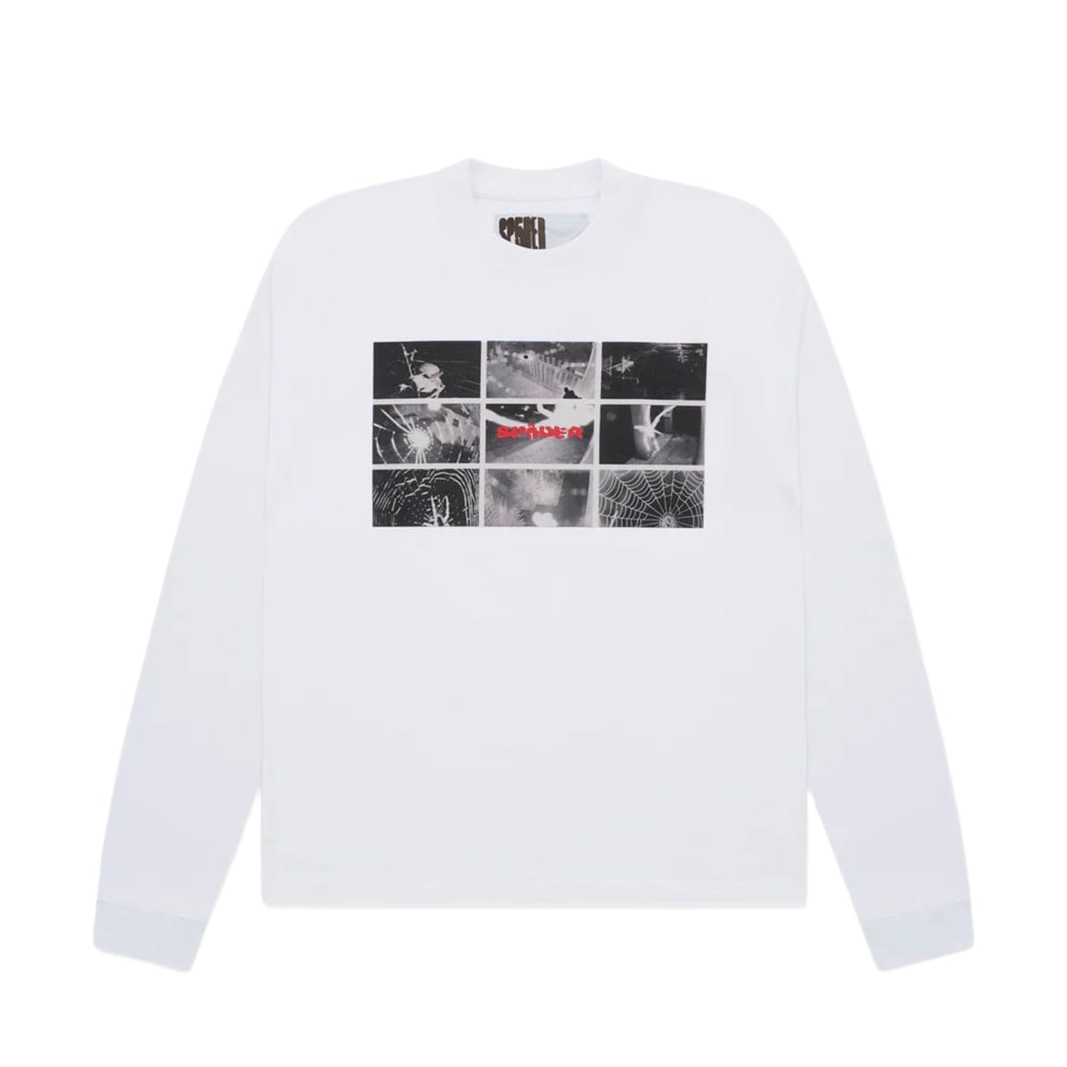 Sp5der Web Monitor L/S Heavyweight Tee White