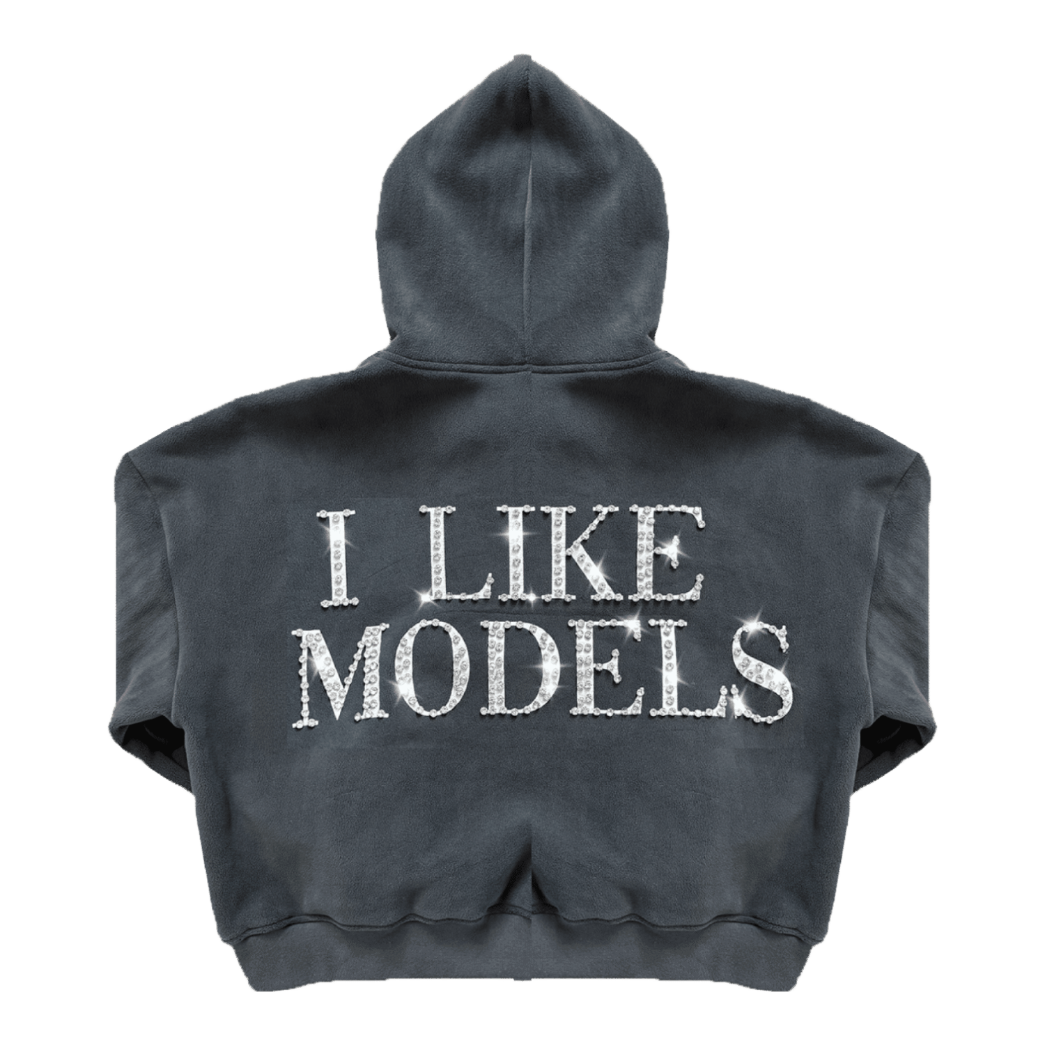 77 Studios Rhinestone Models Hoodie