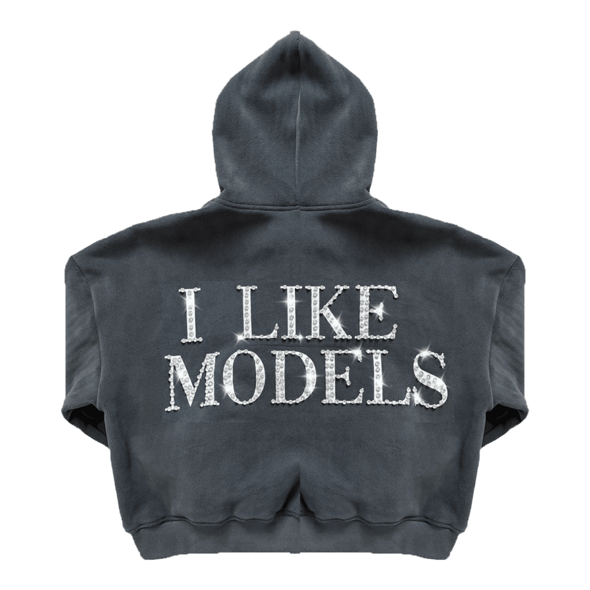 77 Studios Rhinestone Models Hoodie