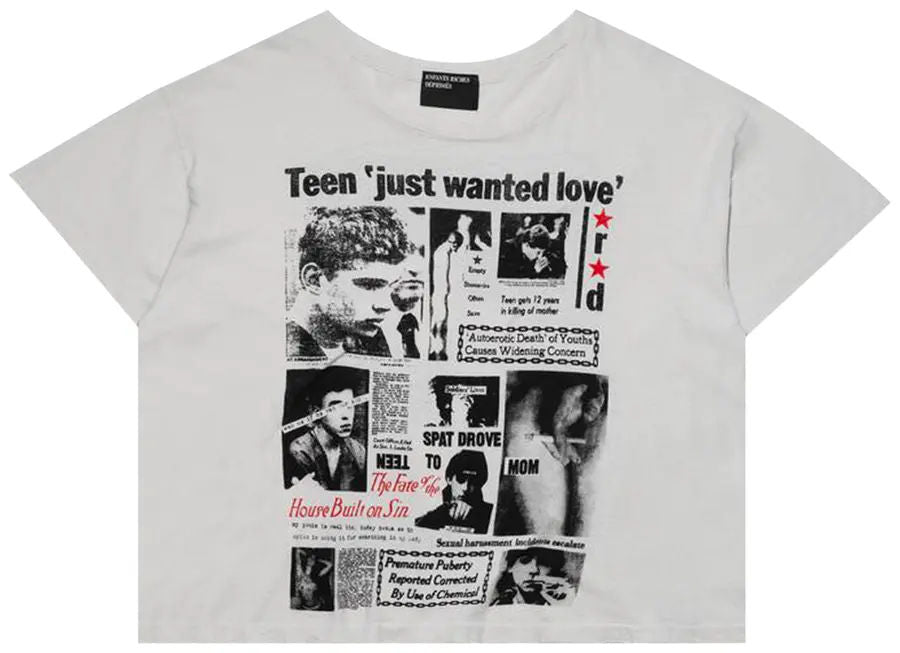 Enfants Riches Déprimés Teen Just Wanted Love T-Shirt Ivory/Multicolor