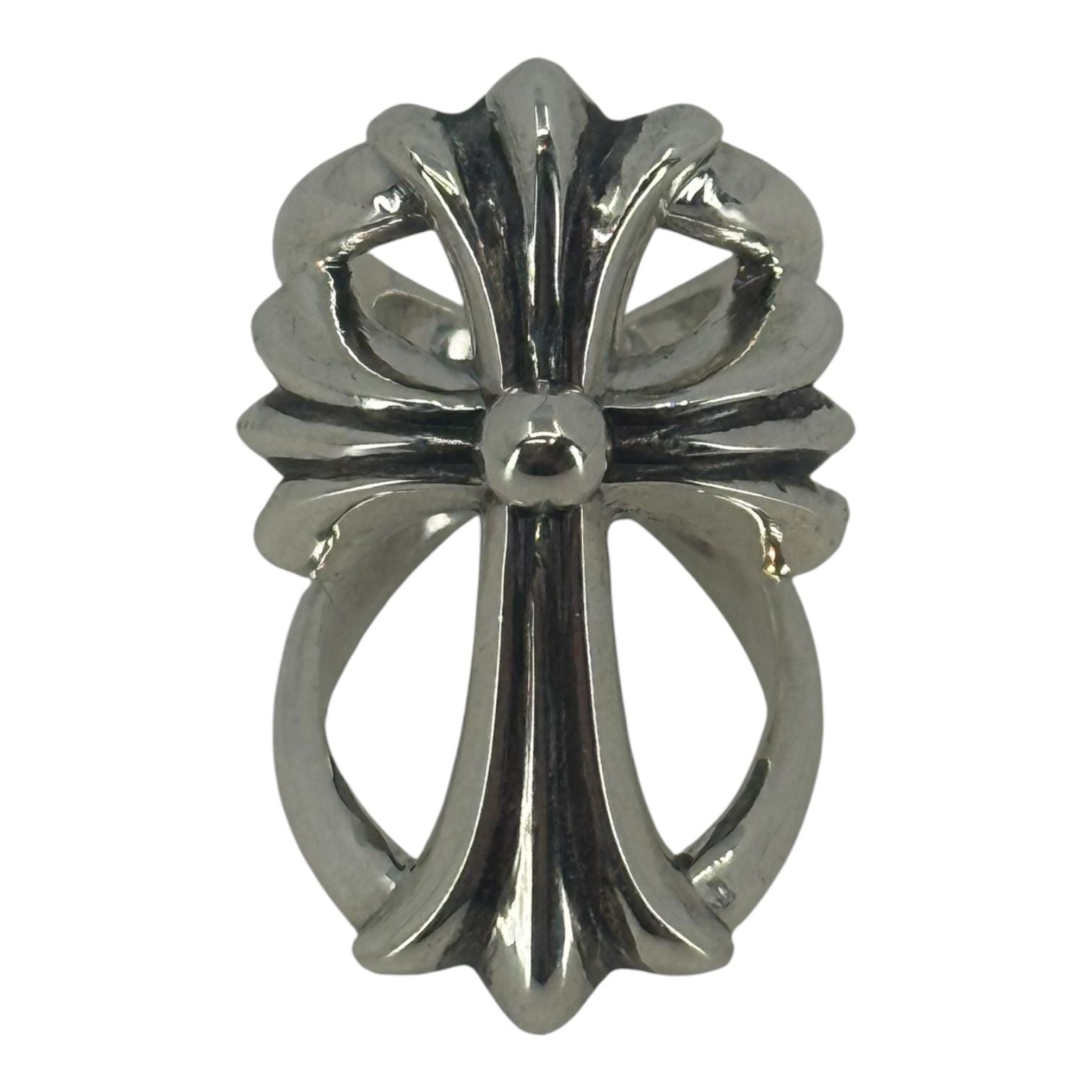 Chrome Hearts Silver Infinity Cross Ring - US Size 7