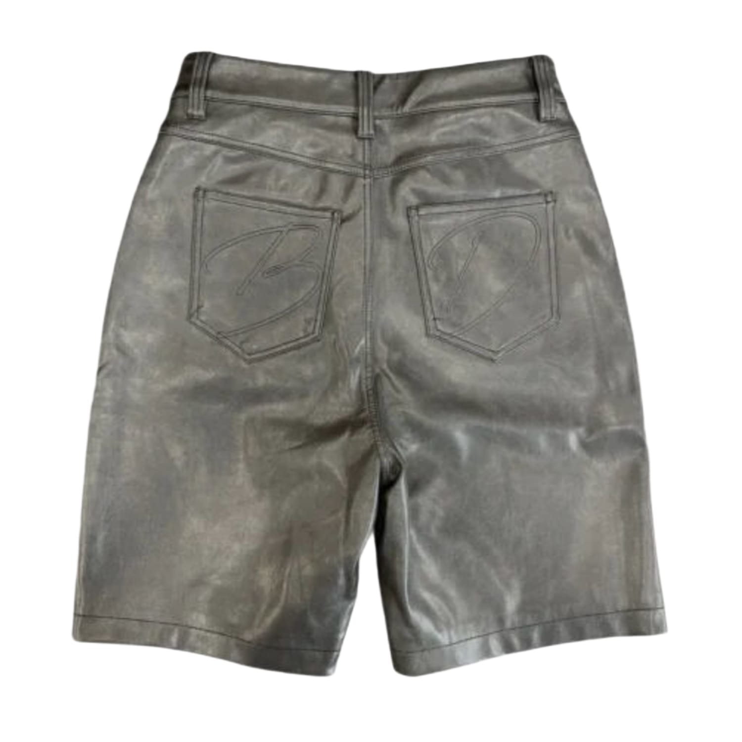Bottega Desires Leather Shorts Black
