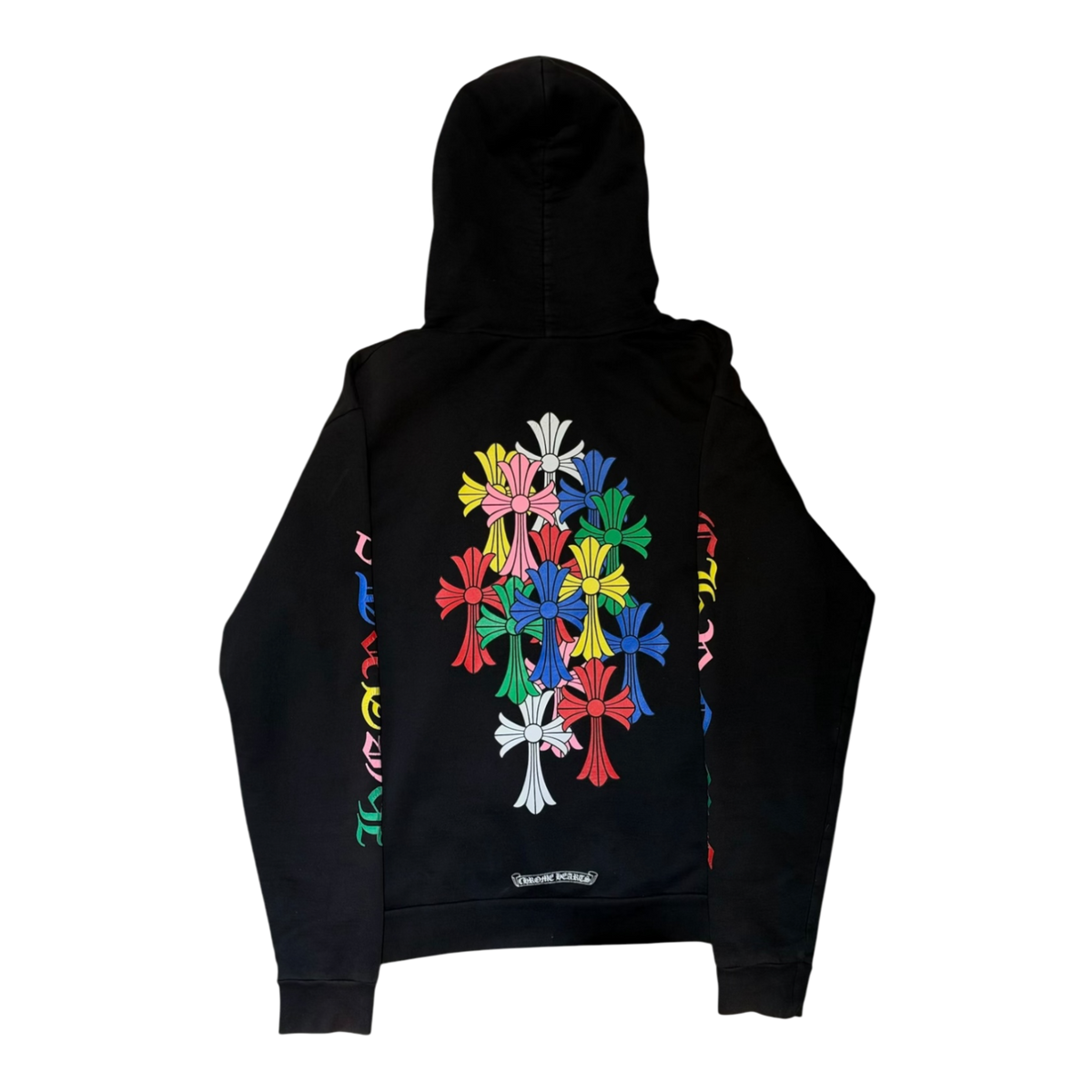 Chrome Hearts Multi Color Cross Cemetery Hoodie Black
