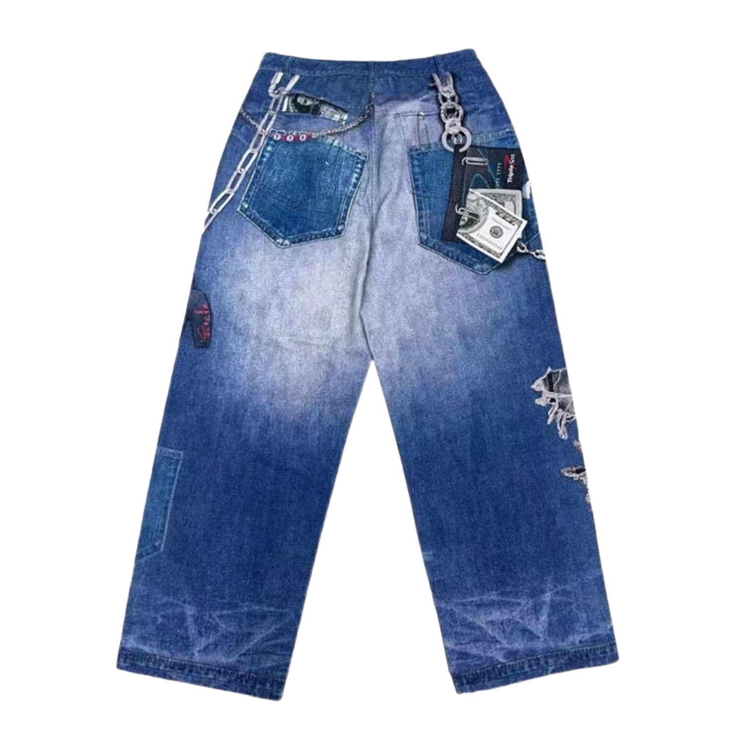 Triple Sevens 2D Jeans Blue