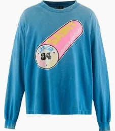 Saint Michael Immaculate Long Sleeve Shirt Blue