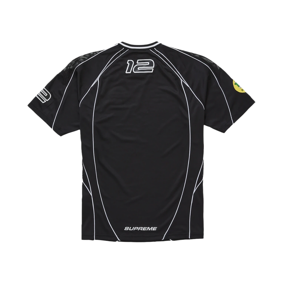 Supreme Piping Soccer Jersey Black