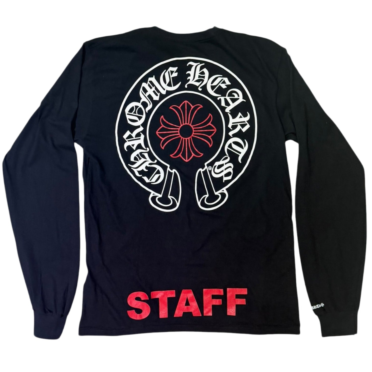 Chrome Hearts Staff Long Sleeve T-Shirt Black/Red