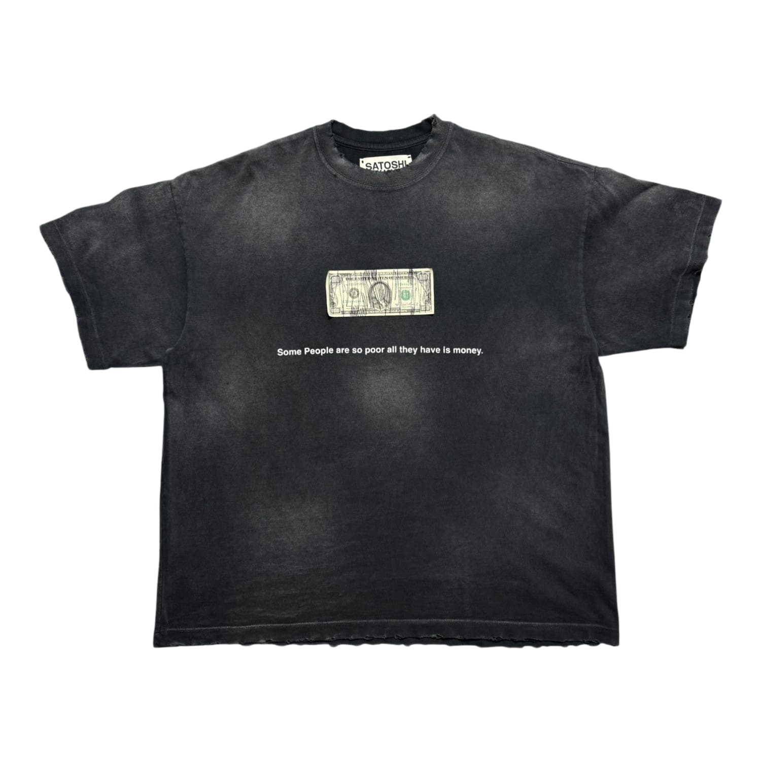 Satoshi Nakamoto Cup Half Full Tee Black