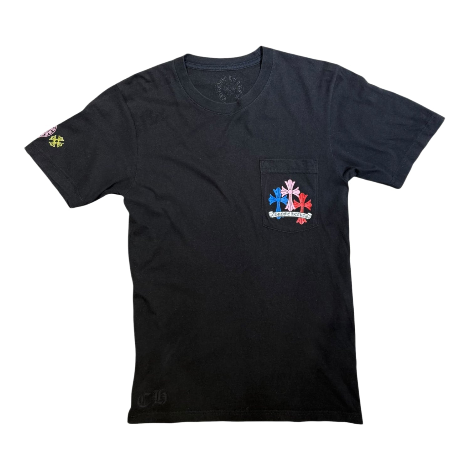 Chrome Hearts Multi Color Cross Cemetery T-shirt Black