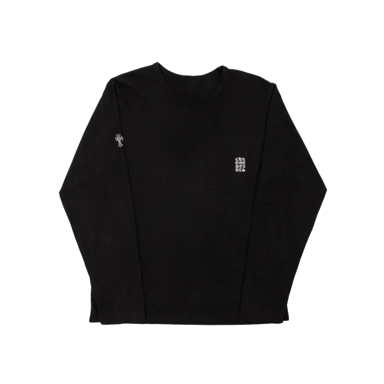 Chrome Hearts Embroidered Eyechart L/S Shirt Black