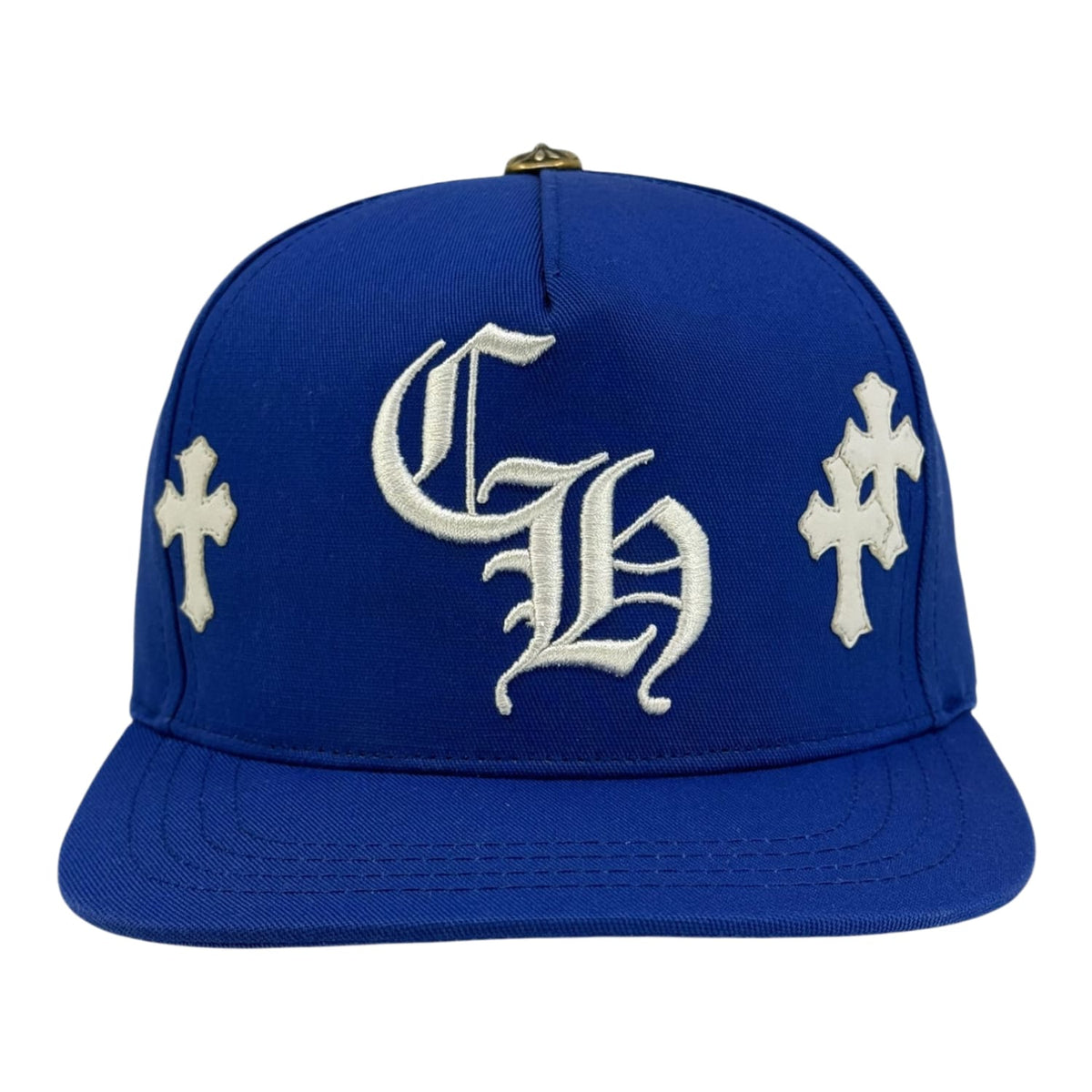 Chrome Hearts Cross Patch Baseball Hat Blue