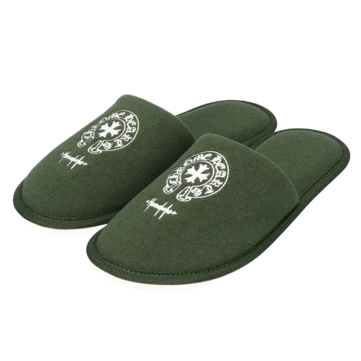 Chrome Hearts Honolulu Exclusive Hotel Slippers Green