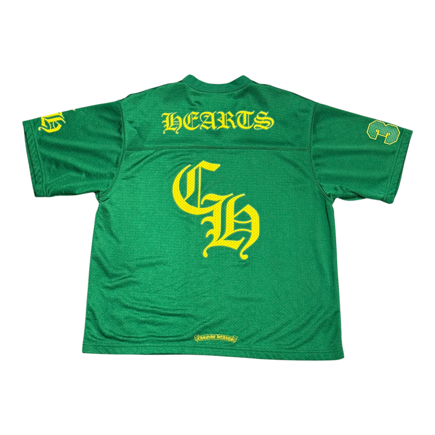 Chrome Hearts Sports Mesh Warm Up Short Sleeve Jersey Green