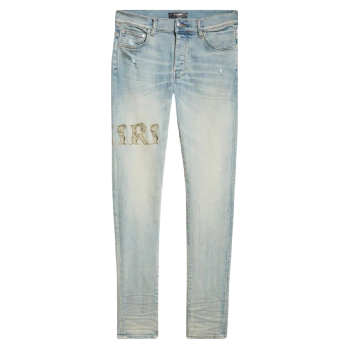 Amiri Baroque Logo Jeans Antique Indigo