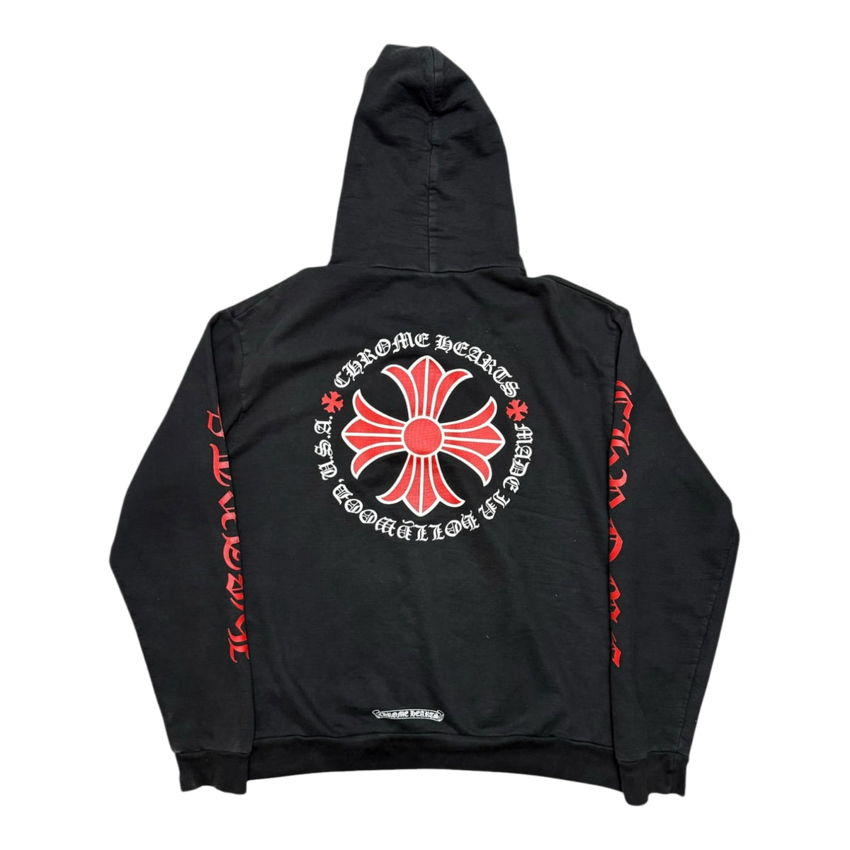 Chrome Hearts Made In Hollywood Plus Cross Hoodie Black/Red