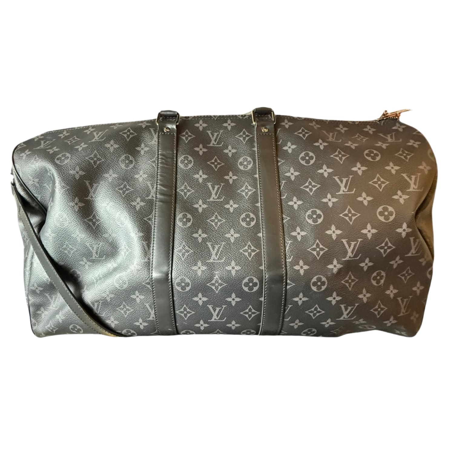Louis Vuitton Keepall Bandouliere Monogram Eclipse 55 Black/Grey