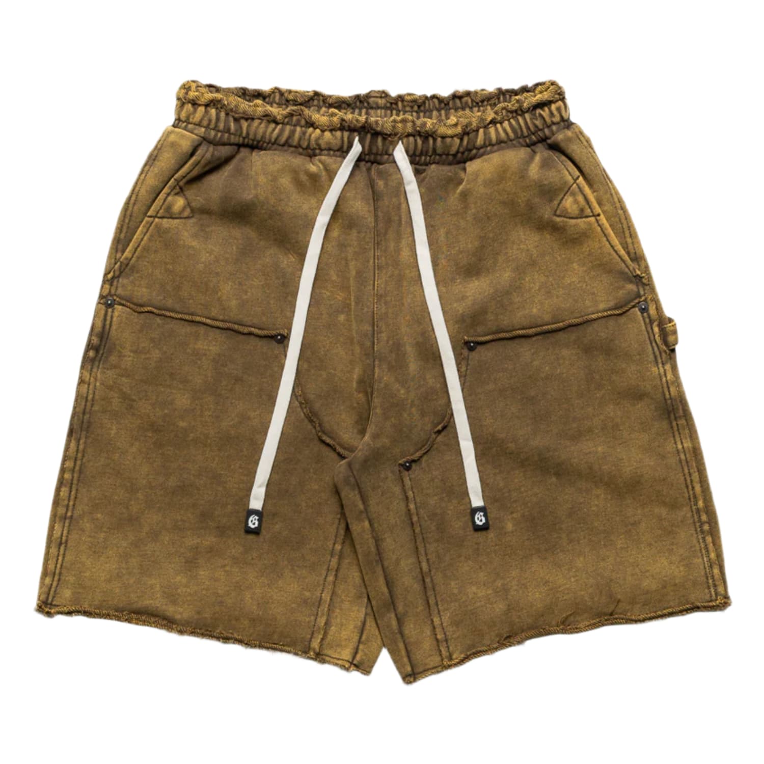 Godspeed Carpenter Distressed Shorts Brown