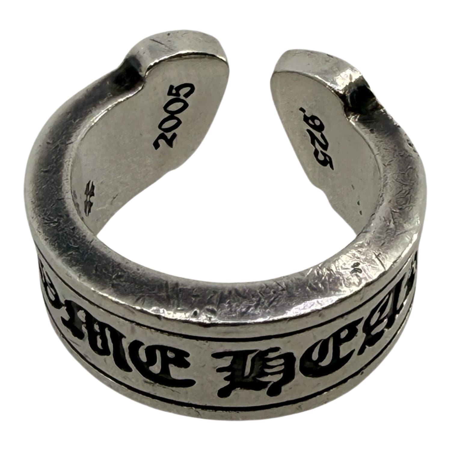 Chrome Hearts Silver Scroll Ring - US Size 7