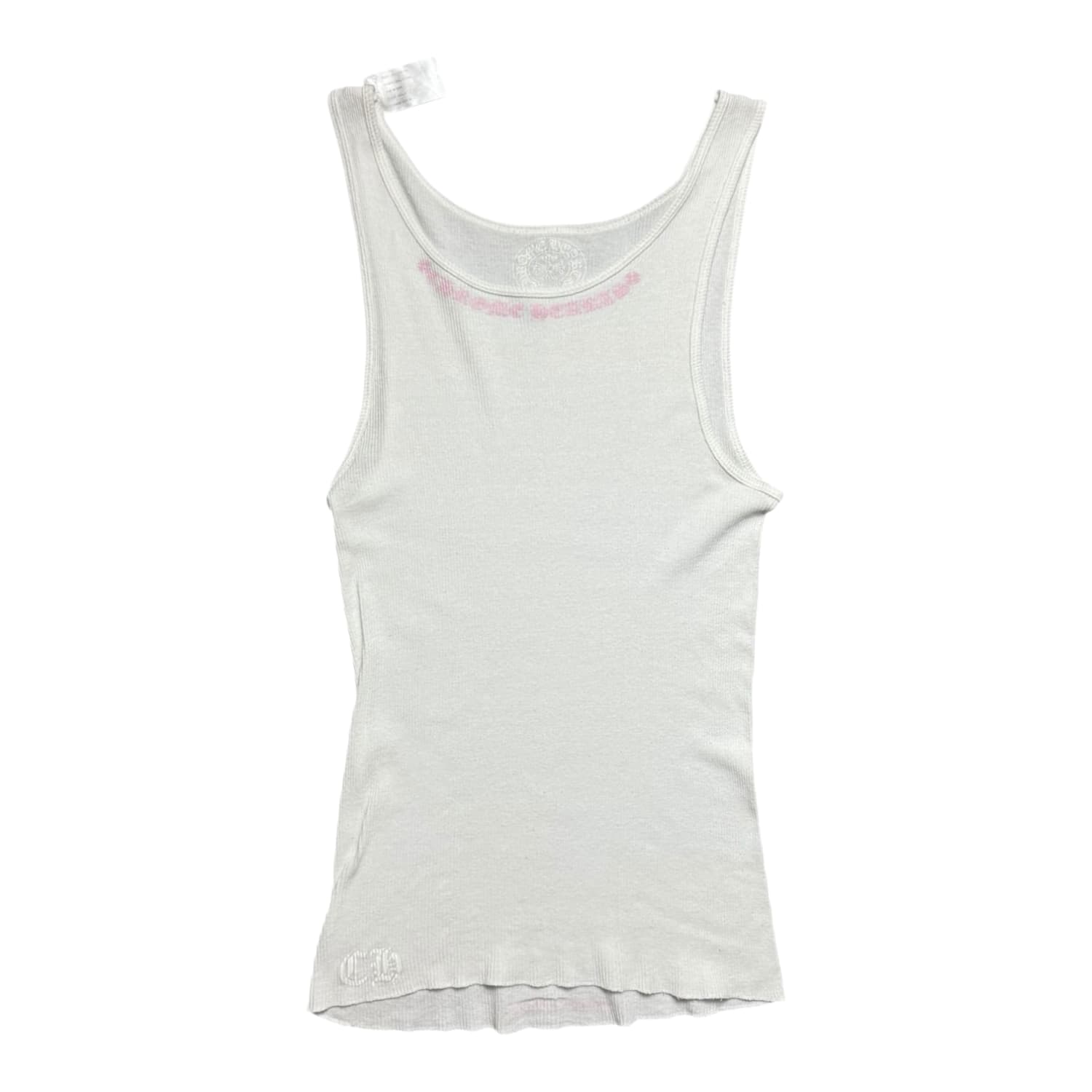 Chrome Hearts Love You Rib Tank White/Pink