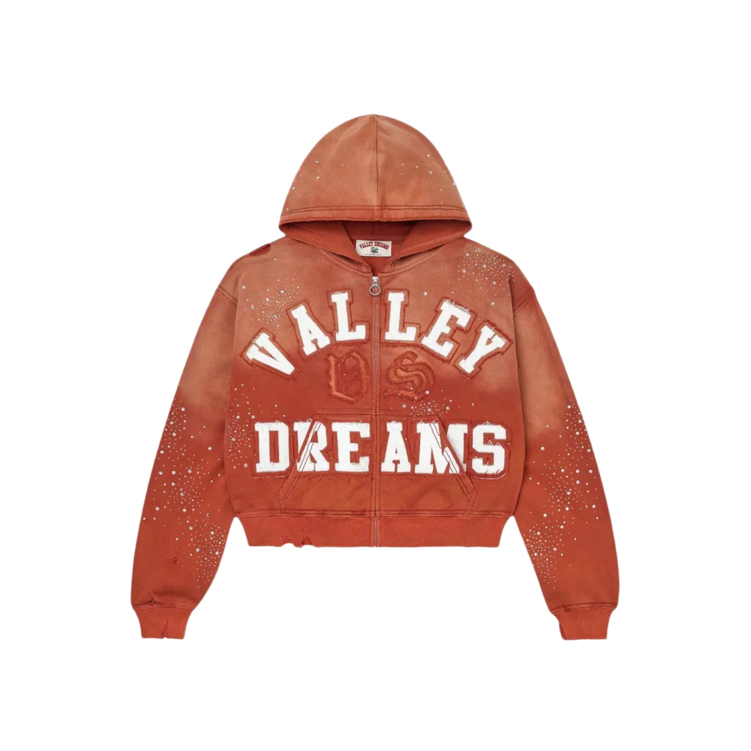 Vale Forever Classico Zip Up Hoodie Orange