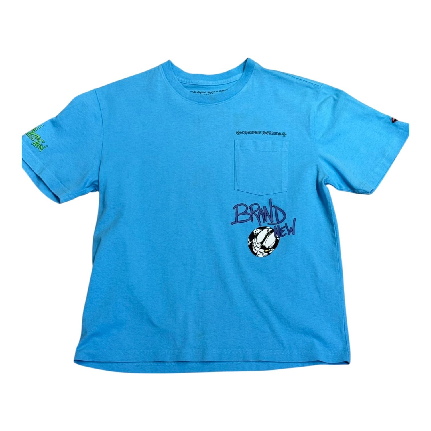 Chrome Hearts Matty Boy Brain New Tee Baby Blue
