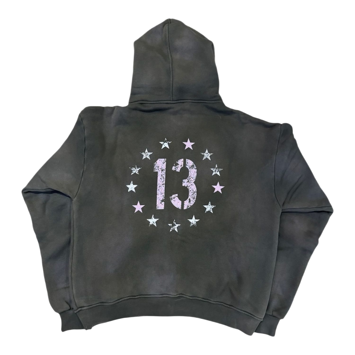 Thirteen Studios Star Hoodie Faded Charcoal
