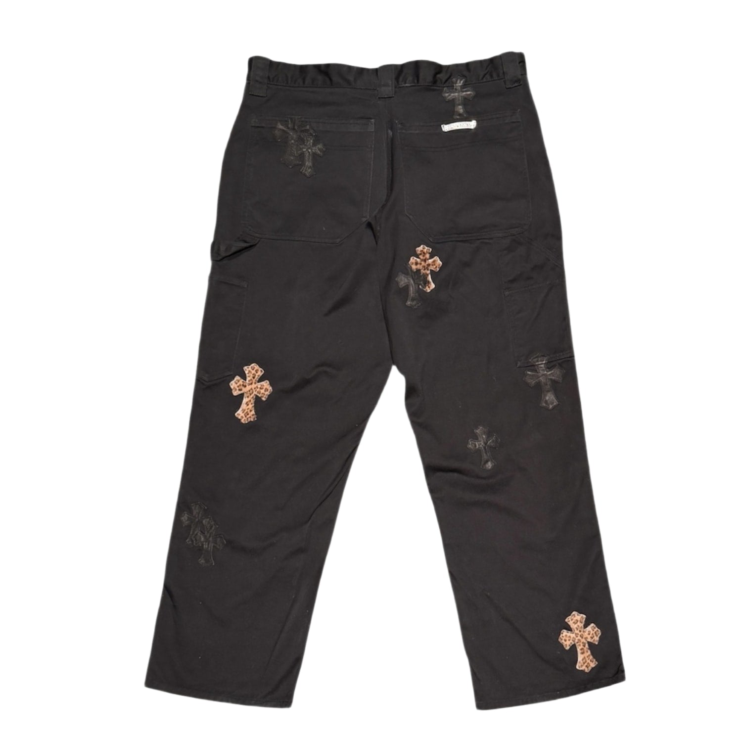 Chrome Hearts Double Knee Carpenter Cheetah Pants