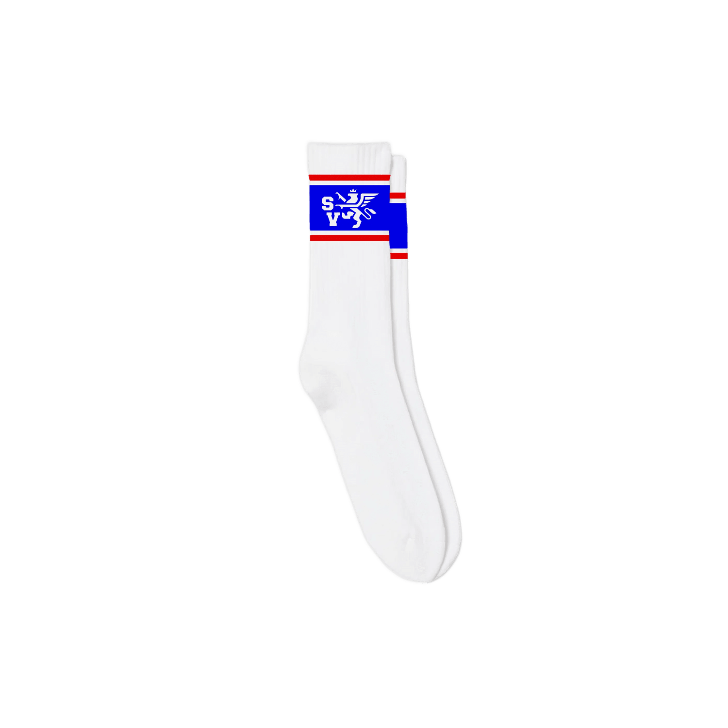 Saint Vanity Griffin Socks 2.0 Blue/Red Stripe