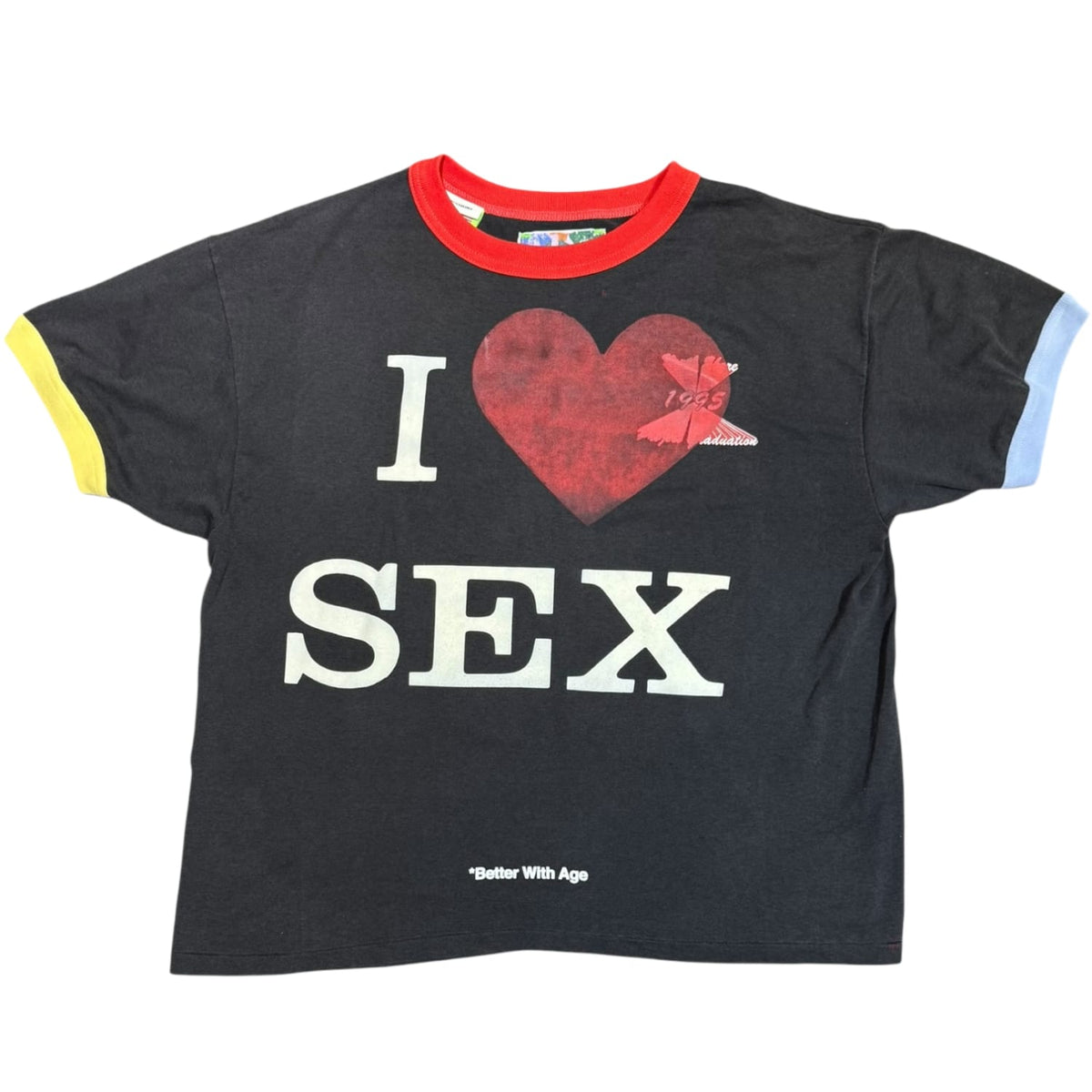 Better With Age Knoxville Ringer Sex 1995 T-Shirt Black