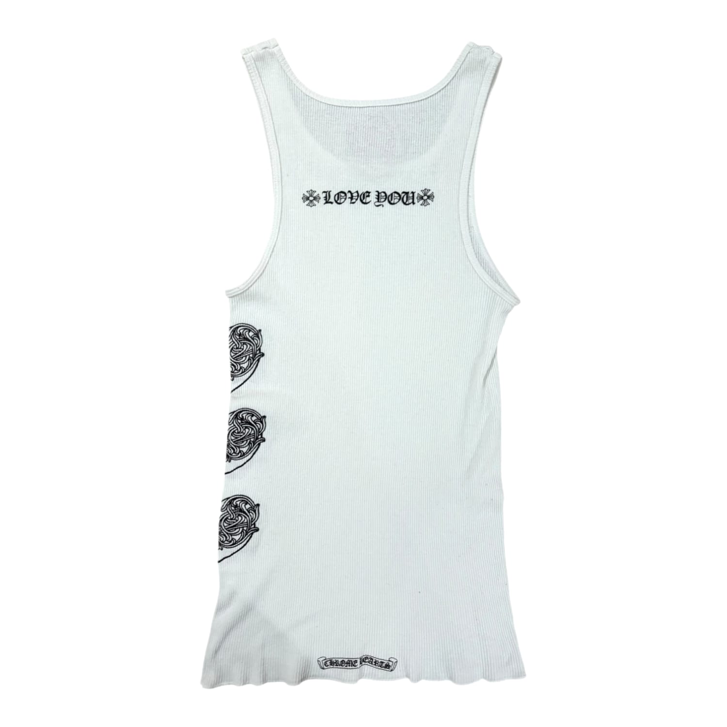 Chrome Hearts Love You Rib Tank White/Black