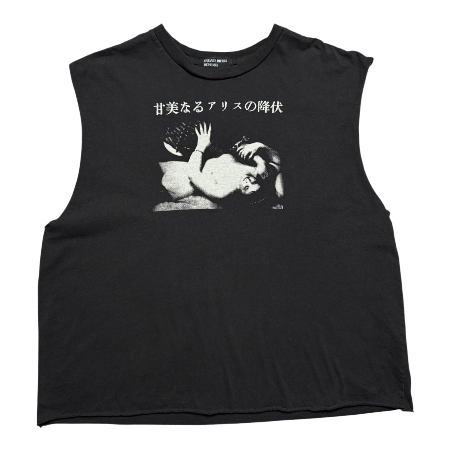 Enfants Riches Déprimés Sweet Surrender Of Alice Cut-Off T-Shirt Faded Black